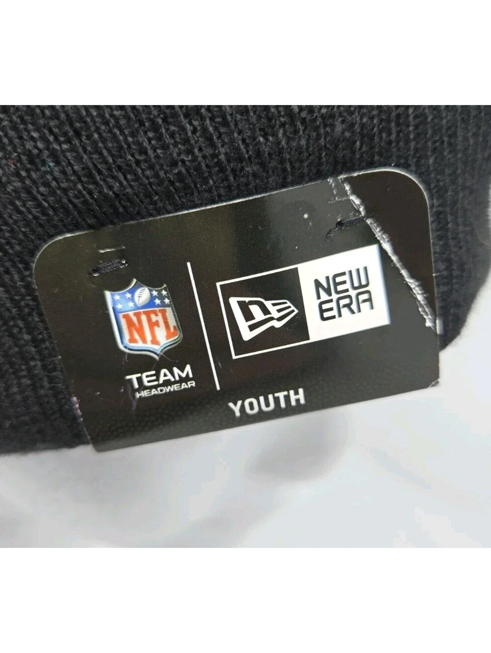 New Era Raiders Beanie Hat Silver Black New One Size Fits Most Cozy Warm